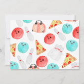 Bowling enfant anniversaire photo Invitation (Dos)