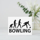 Bowling Evolution Briefkaart (Staand voorkant)