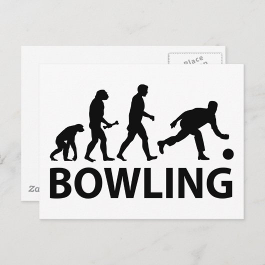 Bowling Evolution Briefkaart (Voorkant / Achterkant)