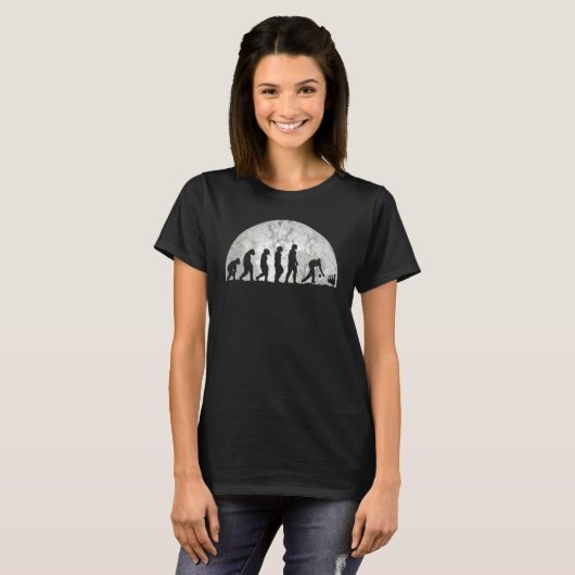 Bowling Evolution Evolution of Man Cones Skittle T-shirt (Voorkant volledig)