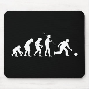Bowling Evolution van Man naar Bowler Muismat