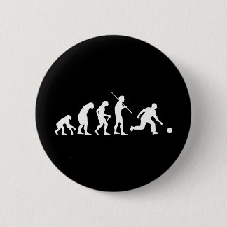Bowling Evolution van Man naar Bowler Ronde Button 5,7 Cm