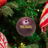 Bowling Fan Personalized Ornament