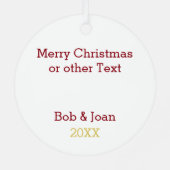 Bowling Fan Personalized Ornament (Achterkant)