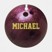 Bowling Fan Personalized Ornament (Voorkant)
