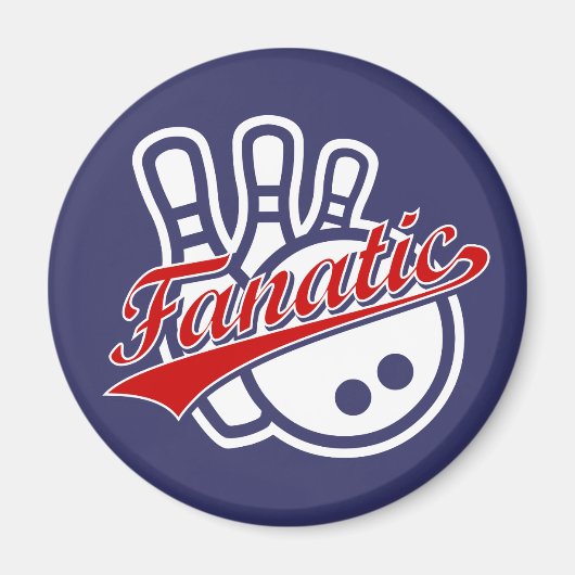 Bowling Fanatic Magneet (Voorkant)
