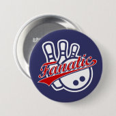 Bowling Fanatic Ronde Button 7,6 Cm (Voorkant /achterkant)