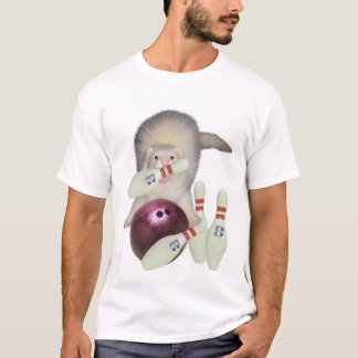 Bowling Ferret T-shirt