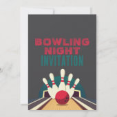 Bowling Film laten we Rollen Verjaardagsfeestje Bi Kaart (Achterkant)