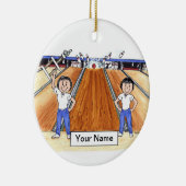 Bowling Friends - Vrouw & Vrouw Keramisch Ornament (Rechts)