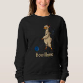 Bowling Funny Bowler Sport Llama Alpaca Bowlllama  Trui (Voorkant)