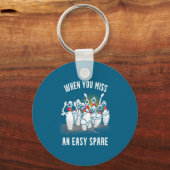 Bowling Funny When You Miss An Easy Spare Sleutelhanger (Voorkant)