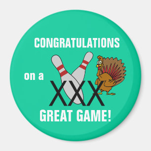 Bowling Gefeliciteerd Magnet Magneet