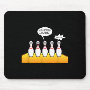 Bowling geschenken voor mannen Funny Bowler Design Muismat