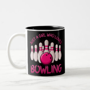 Bowling Gift For Girls Women Bowling Game Bowlers Tweekleurige Koffiemok
