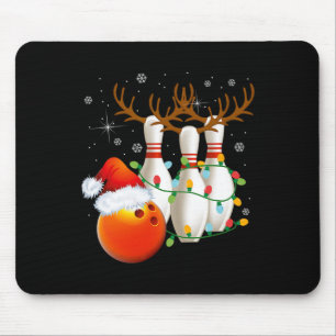 Bowling Gifts Kerstmis Bowling Kerstman Hoed Kerst Muismat