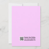 Bowling Girl Party Invite Kaart (Achterkant)