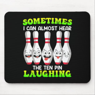Bowling Grappig Soms Kan Ik Tiende Pin Lachen Hore Muismat