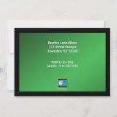 Bowling - Green Birthday Party Invitations (Dos)