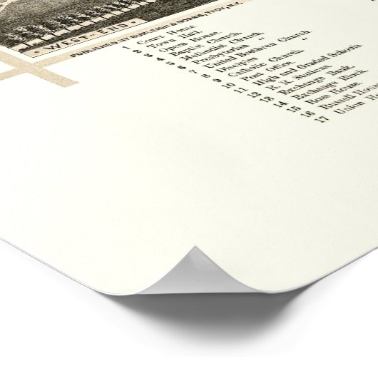 Bowling Green, OH Panoramic Map - 1888 Poster (Hoek)