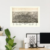 Bowling Green, OH Panoramic Map - 1888 Poster (Thuiskantoor)