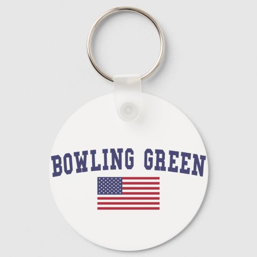 Bowling Green US Flag Sleutelhanger (Voorkant)