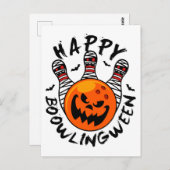 Bowling Halloween Bowler Happy Bowlingween Briefkaart (Voorkant / Achterkant)