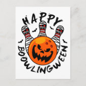 Bowling Halloween Bowler Happy Bowlingween Briefkaart (Voorkant)