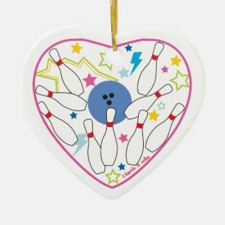 Bowling Heart Ornament