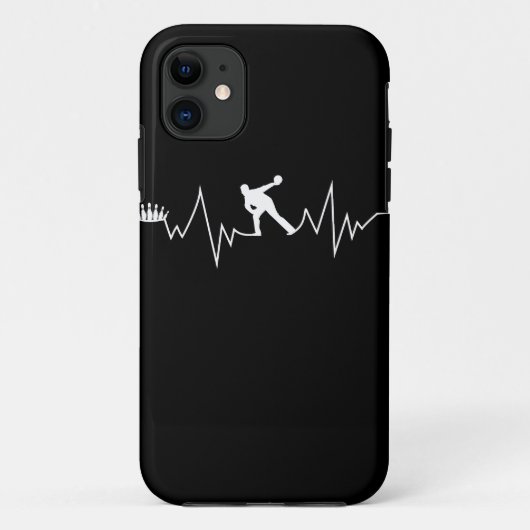 Bowling Heartbeat Gift voor Bowlers Case-Mate iPhone Case (Achterkant)