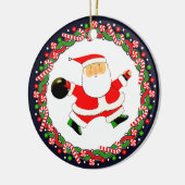 Bowling Holiday Gift Keramisch Ornament (Links)