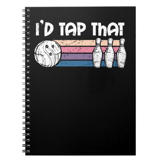 Bowling-id Dit product Bowler print 474 bowle Notitieboek (Voorkant)