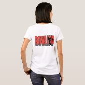 Bowling in het rood t-shirt (Achterkant volledig)