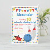 Bowling Invitation Boys Bowling Anniversaire (Debout devant)