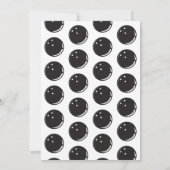 Bowling Invitation Vintage - Rouge (Dos)