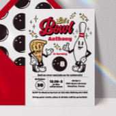 Bowling Invitation Vintage - Rouge