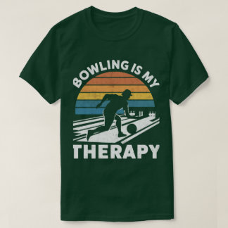 Bowling is mijn therapie humoristische kleding voo t-shirt