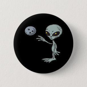 Bowling is uit deze wereld ronde button 5,7 cm