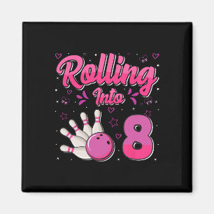Bowling Jongen Meisje Verjaardag Rol naar 8 Grappi Magneet