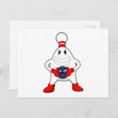 Bowling Kegel Bowlingbal Briefkaart (Voorkant / Achterkant)