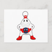 Bowling Kegel Bowlingbal Briefkaart (Voorkant)