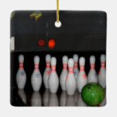 Bowling Keramisch Ornament (Achterkant)