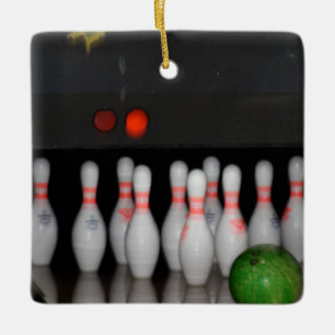 Bowling Keramisch Ornament