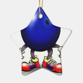 Bowling Keramisch Ornament (Links)
