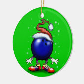 Bowling Keramisch Ornament (Links)