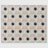 Bowling kerstfeestdag cadeaupapier (Vlak)