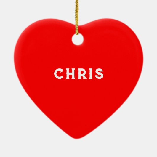 Bowling Kerstmis Collectible Keramisch Ornament (Achterkant)