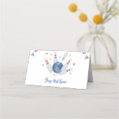 Bowling Kids Verjaardag Feest Eten Tent Place Card (Achterkant)
