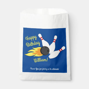 Bowling kinderen Birthday Cute Sports Bedankzakje