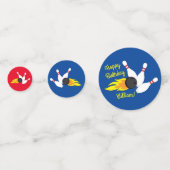 Bowling kinderen Birthday Cute Sports Confetti (Voorkanten)
